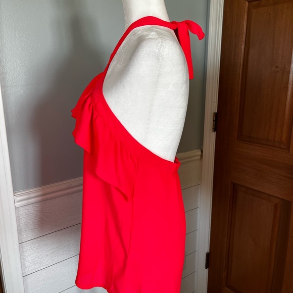 Banana Republic NWT Hot Pink Backless Ruffled Halter - Picture 7 of 7